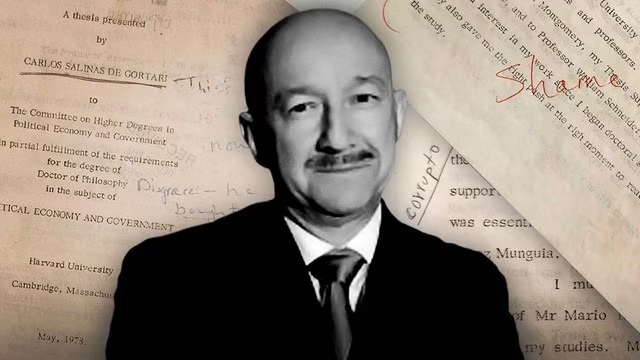 La tesis de Carlos Salinas de Gortari en Harvard está llena de mensajes de rechazo y crítica al expresidente. Noticias en tiempo real