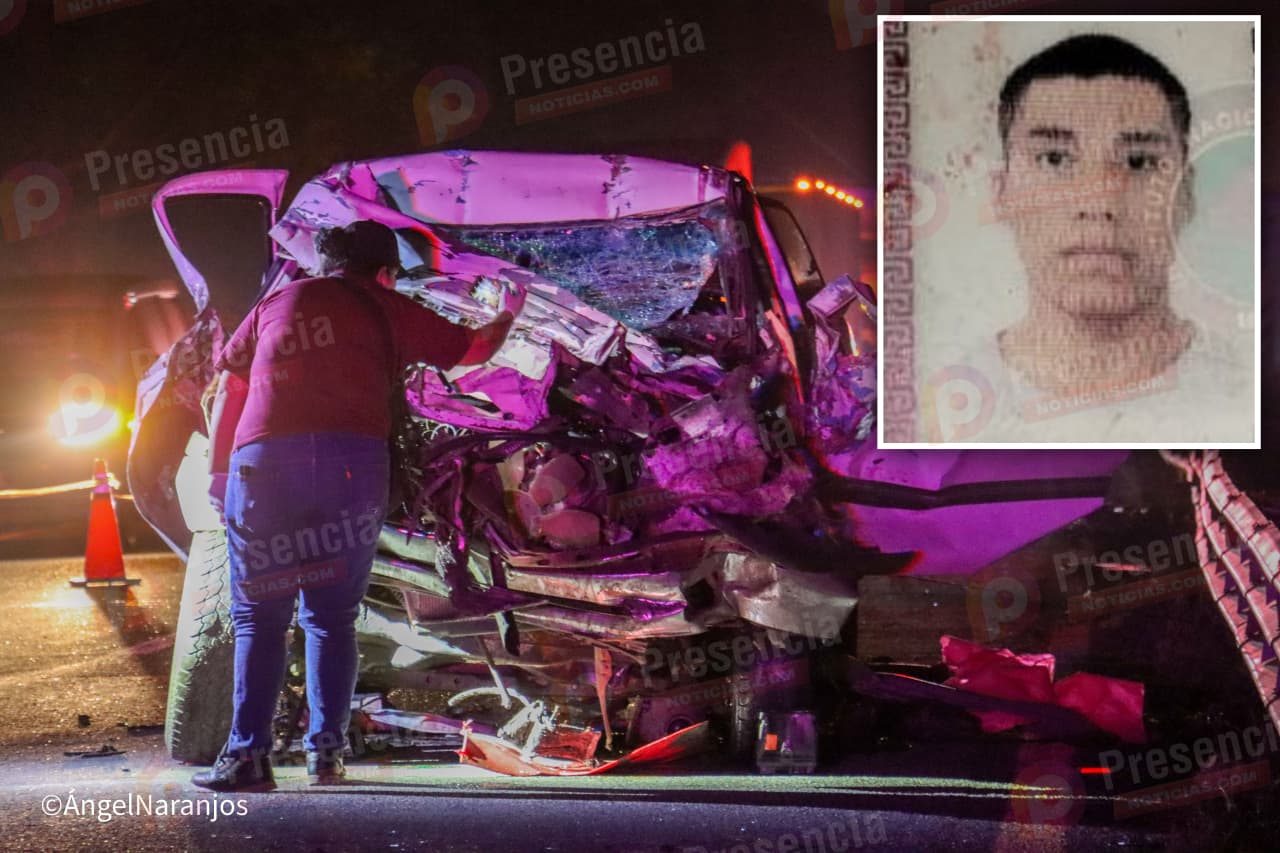 Muere conductor al chocar contra un tráiler en la autopista La Tinaja–Cosoleacaque. Noticias en tiempo real